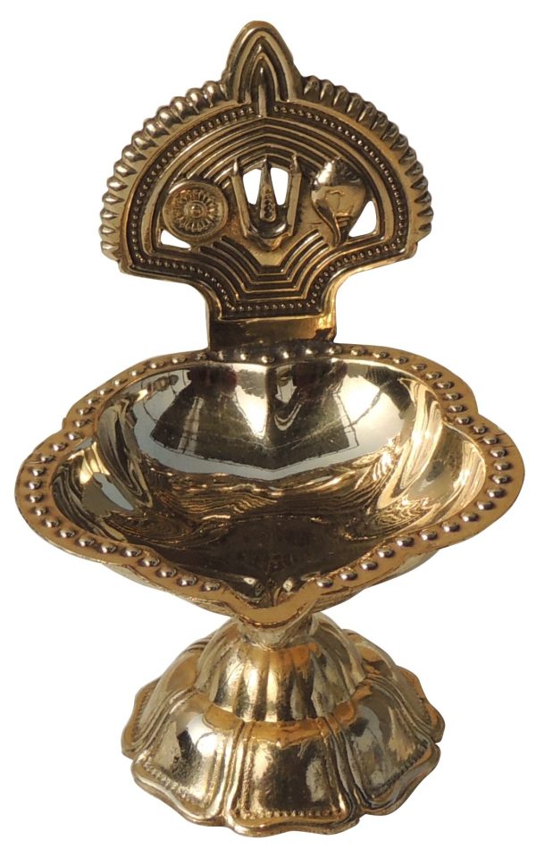 Brass Table Decor Trishul Deepak No. 2 (FMAS781 C)