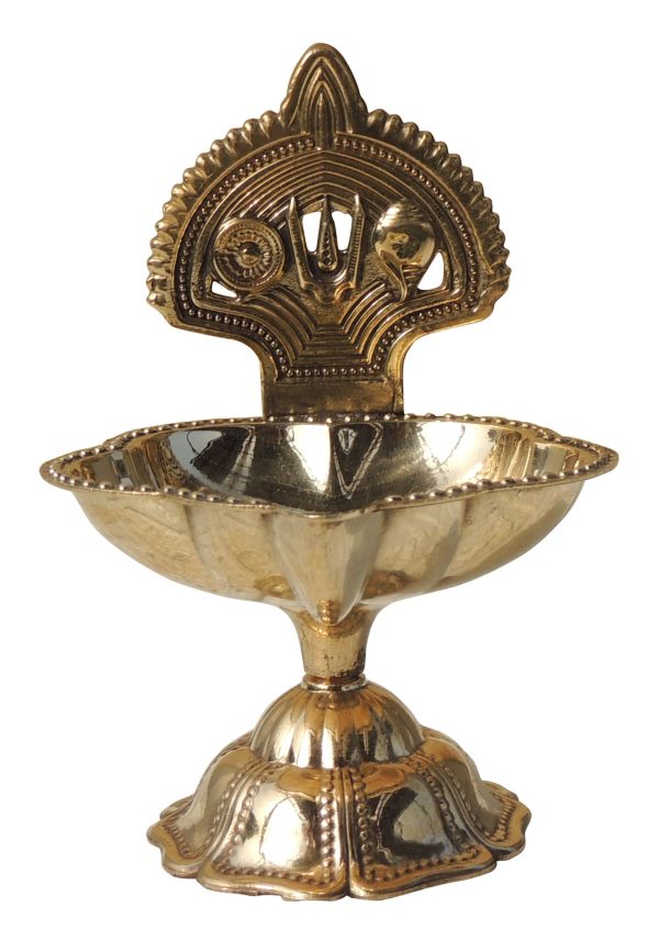 Brass Table Decor Trishul Deepak No. 4 (FMAS781 E)