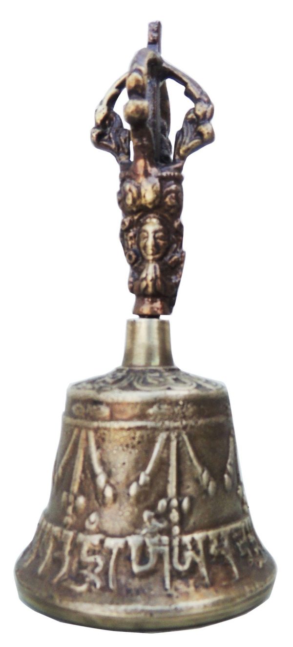 Pure Bronze Metal Hand Bell, Kansa Hand Bell (ZMAS114 A) - Image 2