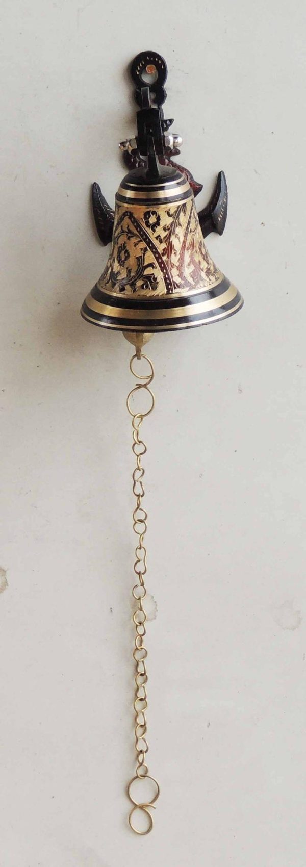 Brass Wall Hanging Anchor Door Bell Black (ZMAS115 C) - Image 2