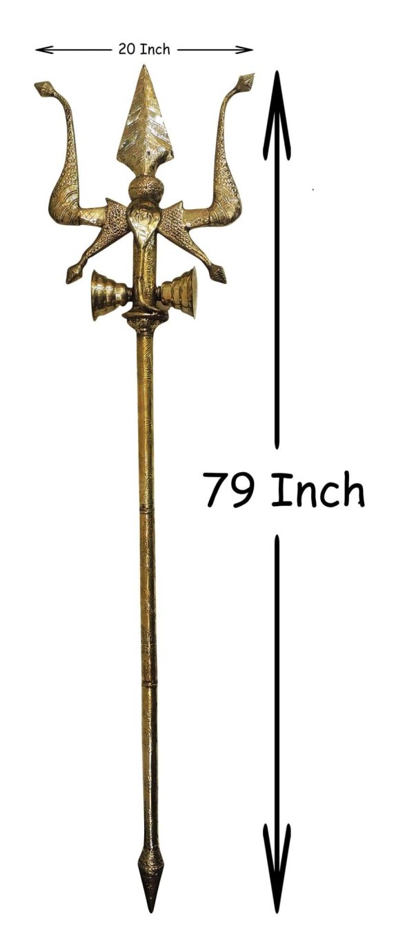 Brass Trishul (ZMAS138 Y)