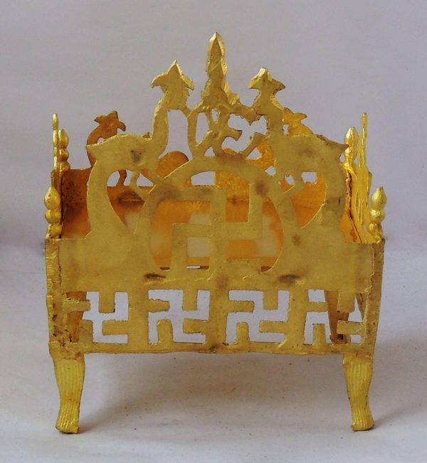 Brass Shingasan Dhalai For God Idol (ZMAS324 G) - Image 2