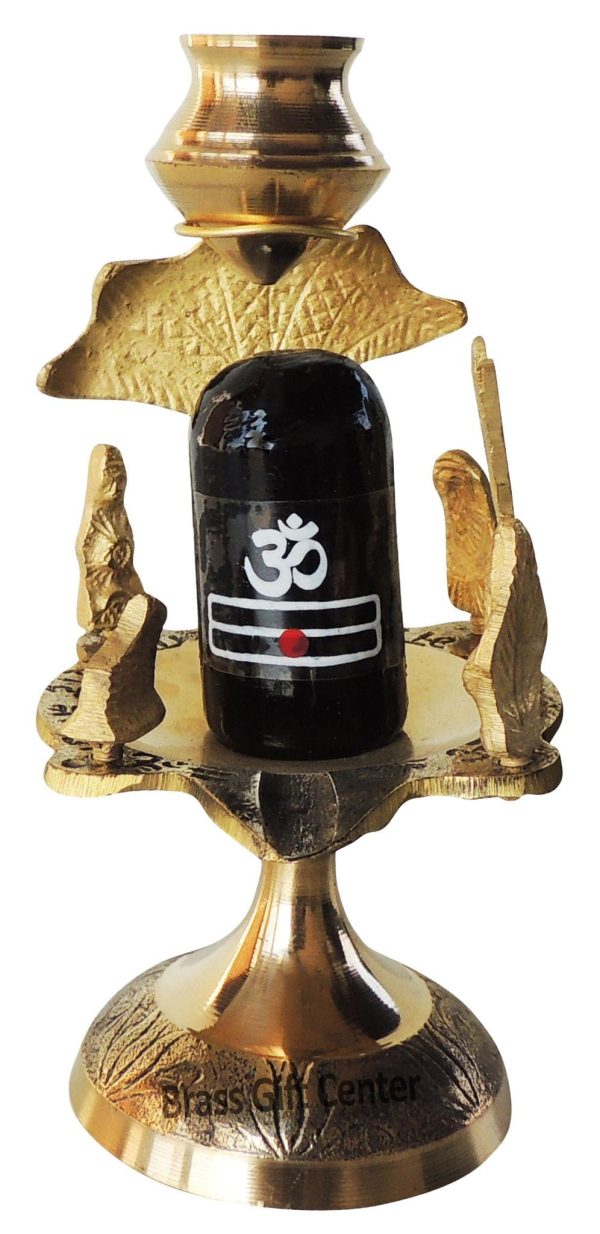 Brass Shivparivaar White Stone No. 3 (ZMAS463 D)