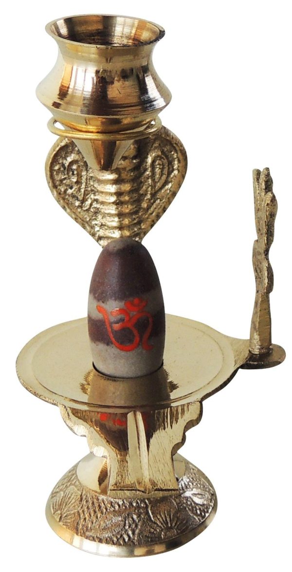 Brass Nav Dev Shiv Ling No. 1 (ZMAS464 B)