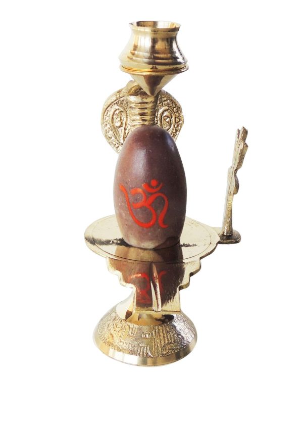 Brass Nav Dev Shiv Ling No. 3 (ZMAS464 D)