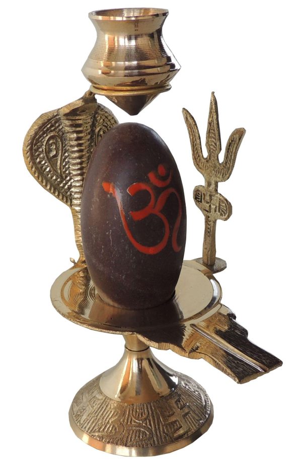 Brass Nav Dev Shiv Ling No. 4 (ZMAS464 E) - Image 2