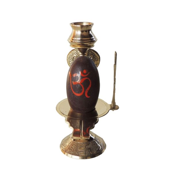 Brass Nav Dev Shiv Ling No. 4 (ZMAS464 E)