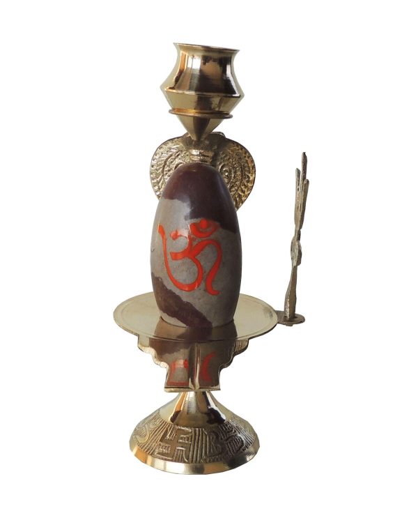 Brass Nav Dev Shiv Ling No. 6 (ZMAS464 F)