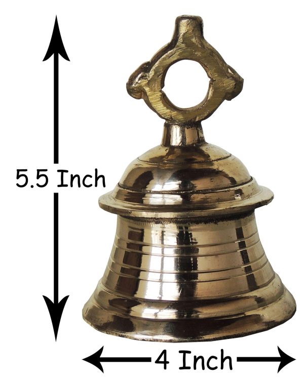 Brass Temple Hanging Bell ,Ghanta (ZMAS493 B)