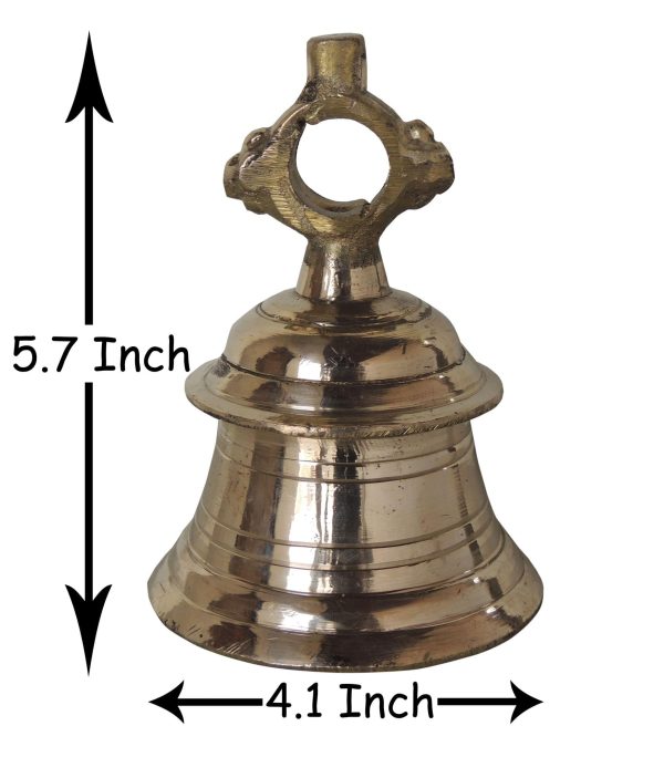 Brass Temple Hanging Bell ,Ghanta (ZMAS493 C)