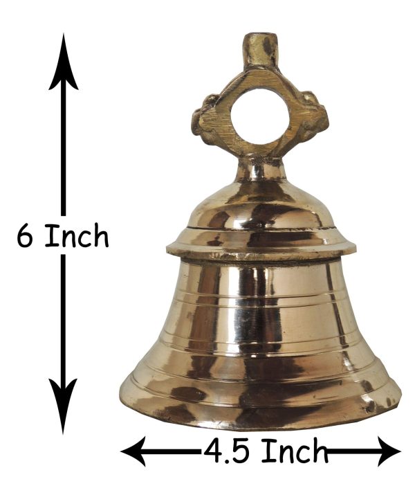 Brass Temple Hanging Bell ,Ghanta (ZMAS493 D)