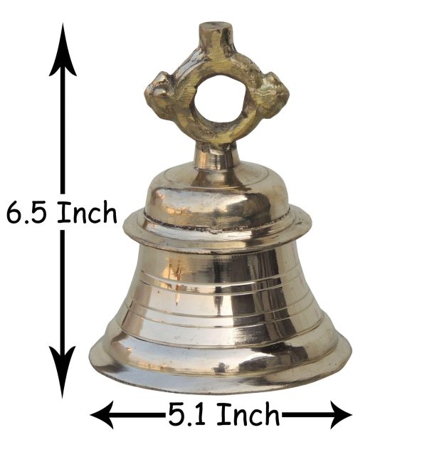 Brass Temple Hanging Bell ,Ghanta (ZMAS493 E)