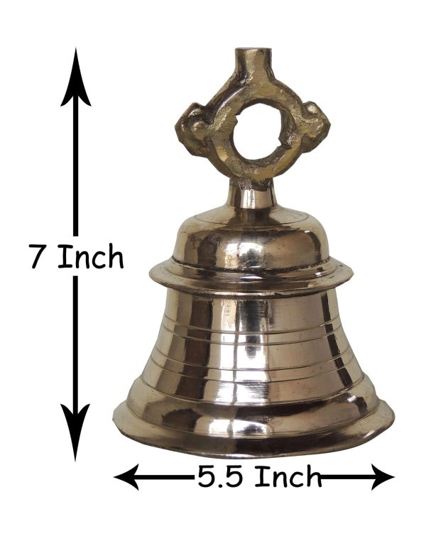 Brass Temple Hanging Bell ,Ghanta (ZMAS493 F)