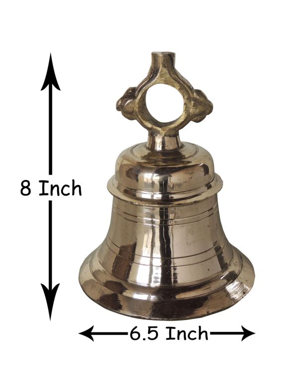 Brass Temple Hanging Bell ,Ghanta (ZMAS493 G)