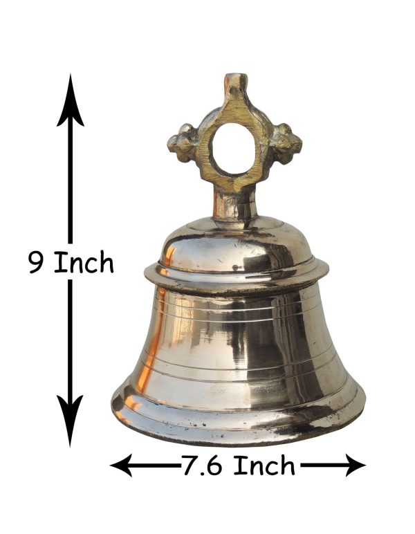 Brass Temple Hanging Bell ,Ghanta (ZMAS493 I)