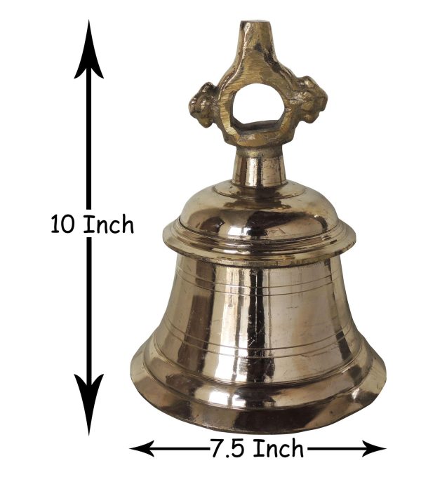 Brass Temple Hanging Bell ,Ghanta (ZMAS493 J)