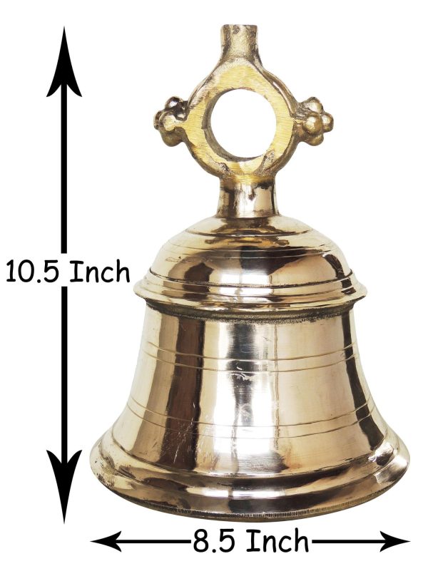 Brass Temple Hanging Bell ,Ghanta (ZMAS493 K)