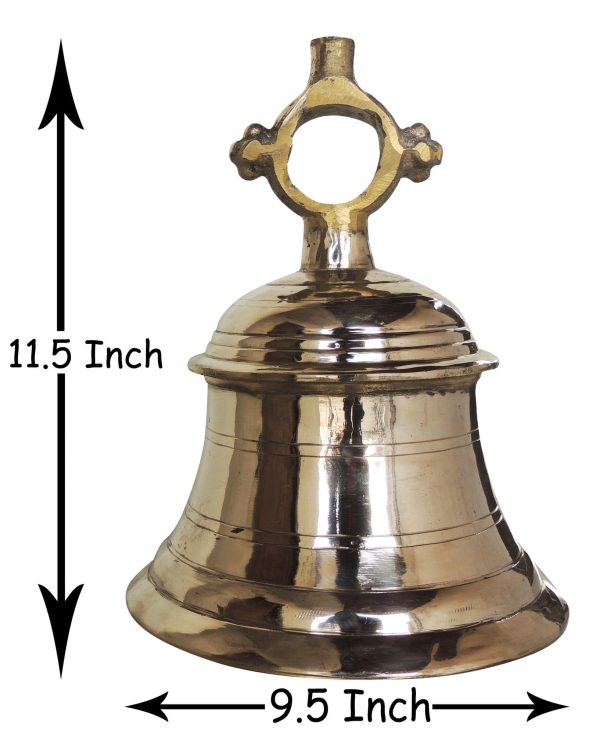 Brass Temple Hanging Bell, Ghanta (ZMAS493 M)