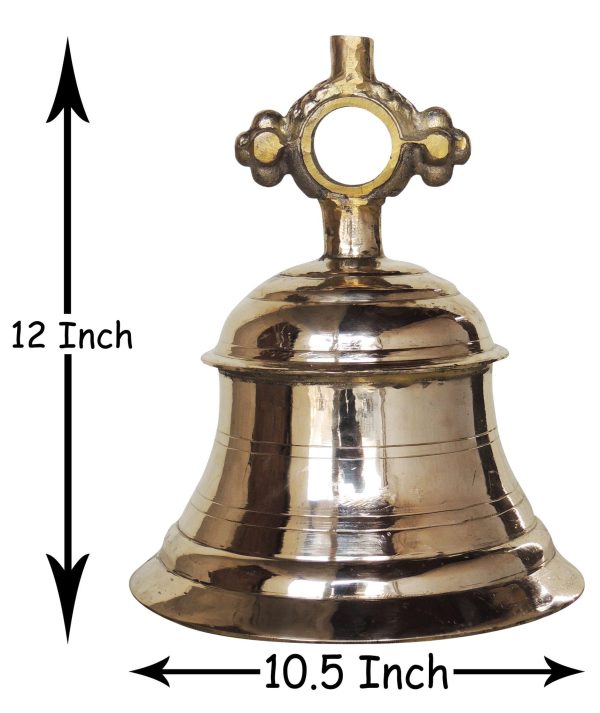 Brass Temple Hanging Bell ,Ghanta (ZMAS493 N)