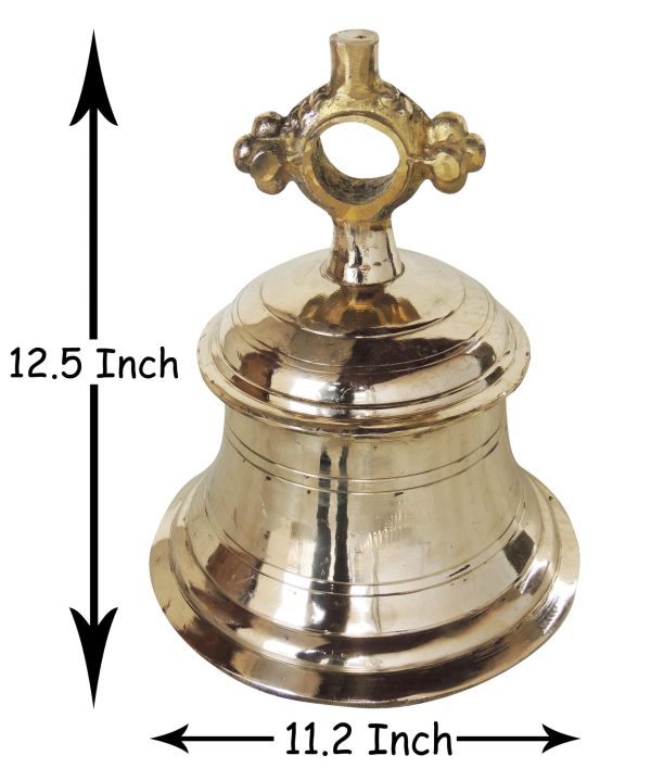 Brass Temple Hanging Bell ,Ghanta (ZMAS493 O)