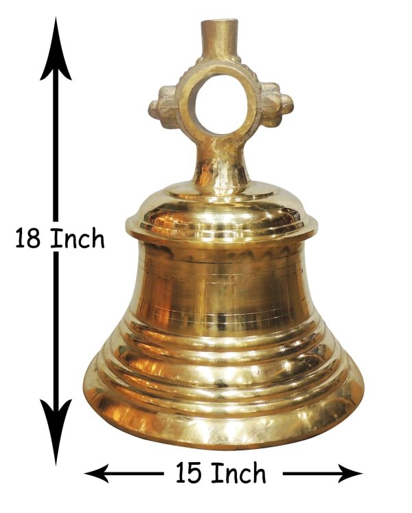 Brass Temple Hanging Bell ,Ghanta (ZMAS493 T)