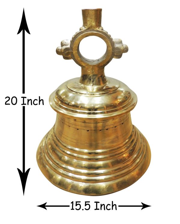 Brass Temple Hanging Bell ,Ghanta (ZMAS493 V)