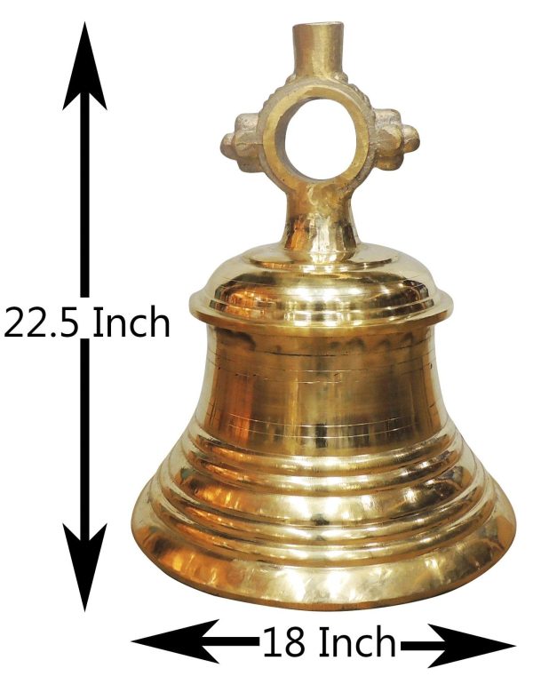 Brass Temple Hanging Bell, Ghanta [75 Kg] (ZMAS493 Z)