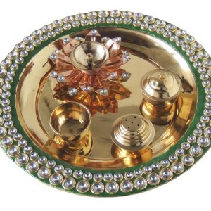 Brass Pooja Thali Beads (ZMAS538 A)